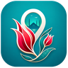 Turkey15days.com logo - a red tulip and mosque